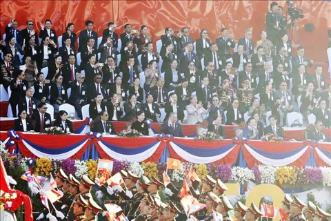 Tổng Bí thư Tô Lâm và Phu nhân dự Lễ kỷ niệm 50 năm Quốc khánh Lào