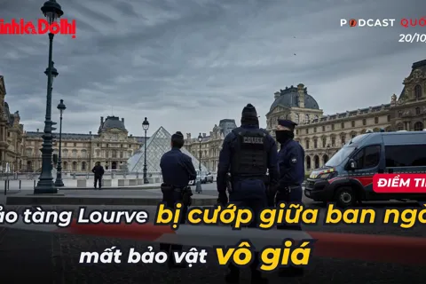 Điểm tin 20/10: Bảo tàng Louvre bị cướp giữa ban ngày, mất bảo vật vô giá
