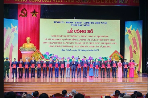 Bắc Ninh công bố các Nghị quyết, Quyết định về sáp nhập đơn vị hành chính
