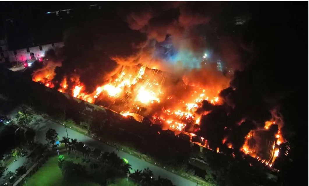 Bắc Ninh: cháy lớn tại Khu công nghiệp Tiên Sơn