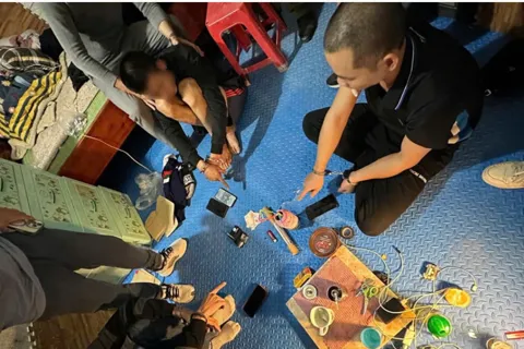 Bắc Ninh: triệt phá ổ nhóm mua bán, tổ chức sử dụng, tàng trữ trái phép ma túy tại xã Bố Hạ