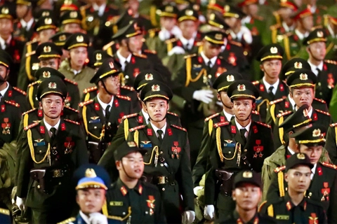 Cập nhật: Các khối diễu binh, diễu hành đã sẵn sàng tổng duyệt tại Quảng trường Ba Đình