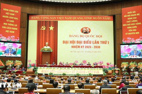 Bài phát biểu của Tổng Bí thư Tô Lâm tại Đại hội đại biểu Đảng bộ Quốc hội lần thứ nhất