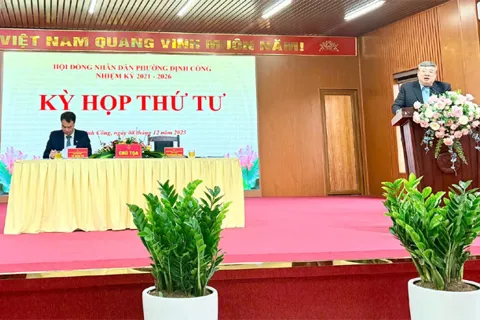 HĐND phường Định Công quyết nghị nhiều nội dung quan trọng cho năm 2026