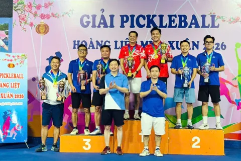 Sôi động giải Pickleball Hoàng Liệt mùa Xuân 2026
