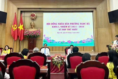 Kỳ họp thứ nhất HĐND phường Ngọc Hà: quyết nghị nhân sự, kinh tế - xã hội đến 2025
