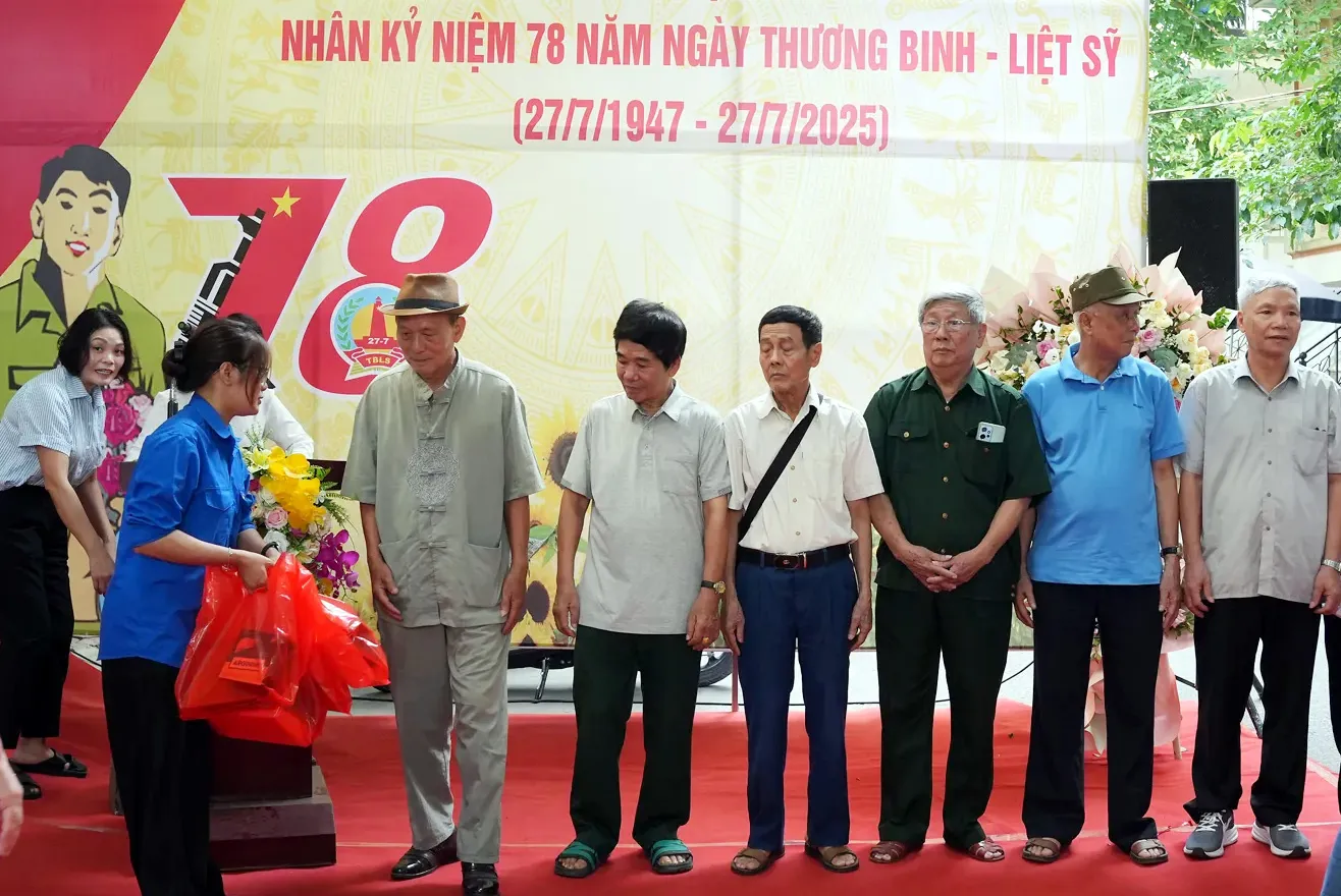 Phường Hoàng Liệt: nhiều hoạt động tri ân nhân kỷ niệm 78 năm Ngày Thương binh - Liệt sĩ