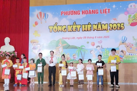 Lan tỏa phong trào “Thiếu nhi vui khỏe” tại phường Hoàng Liệt