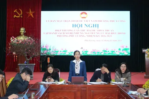 Hiệp thương lần thứ hai, thống nhất danh sách sơ bộ người ứng cử đại biểu HĐND phường Phú Lương