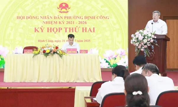 HĐND phường Định Công thông qua nghị quyết đổi tên 30 tổ dân phố