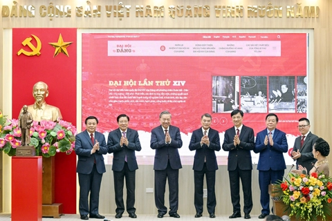 Tổng Bí thư Tô Lâm dự lễ ra mắt Trang thông tin điện tử "Đảng Cộng sản Việt Nam - Đại hội XIV"