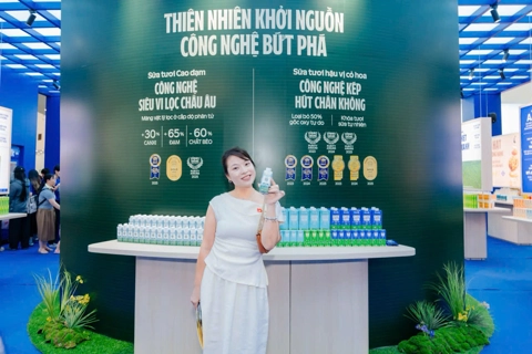 Không gian trưng bày và trải nghiệm của Vinamilk hút khách tại Triển lãm thành tựu đất nước 80 năm