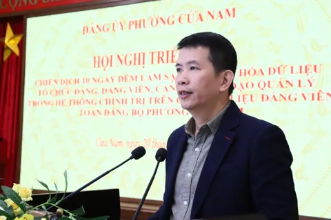 Phường Cửa Nam triển khai chiến dịch 10 ngày đêm làm sạch, chuẩn hóa dữ liệu đảng viên