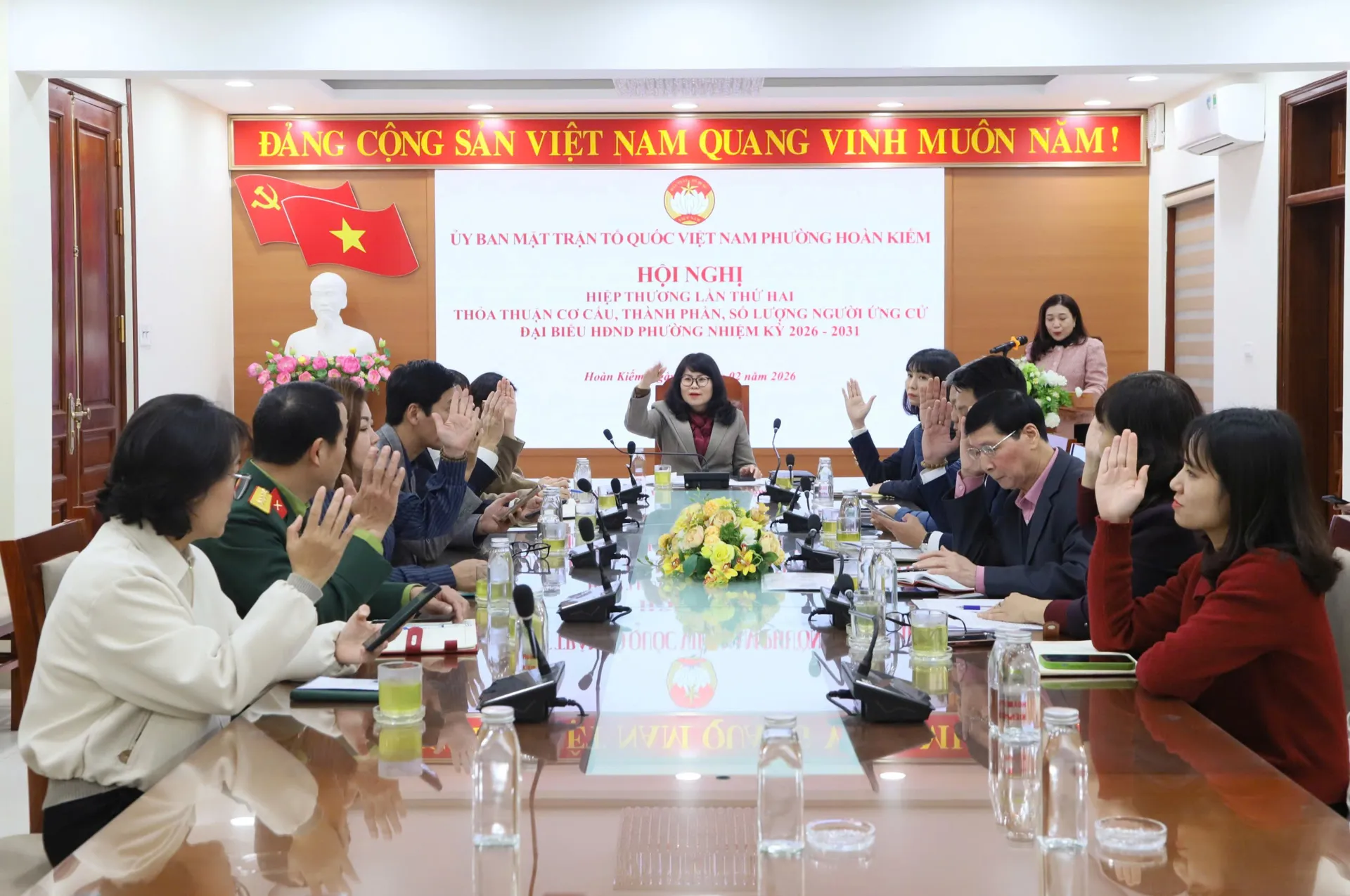 Phường Hoàn Kiếm tổ chức Hội nghị hiệp thương lần thứ Hai lập danh sách sơ bộ người ứng cử đại biểu HĐND phường nhiệm kỳ 2026 - 2031