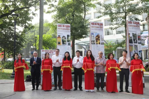 Trưng bày quy hoạch, kiến trúc khu phố cũ tại vườn hoa Tao Đàn