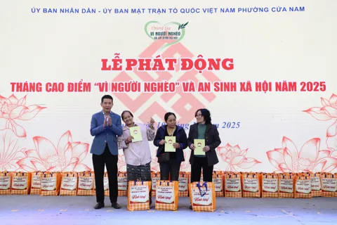 Phường Cửa Nam phát động Tháng cao điểm "Vì người nghèo" và an sinh xã hội năm 2025