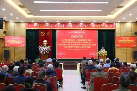 Phường Hoàn Kiếm quán triệt triển khai công tác bầu cử đại biểu Quốc hội khóa XVI và HĐND các cấp