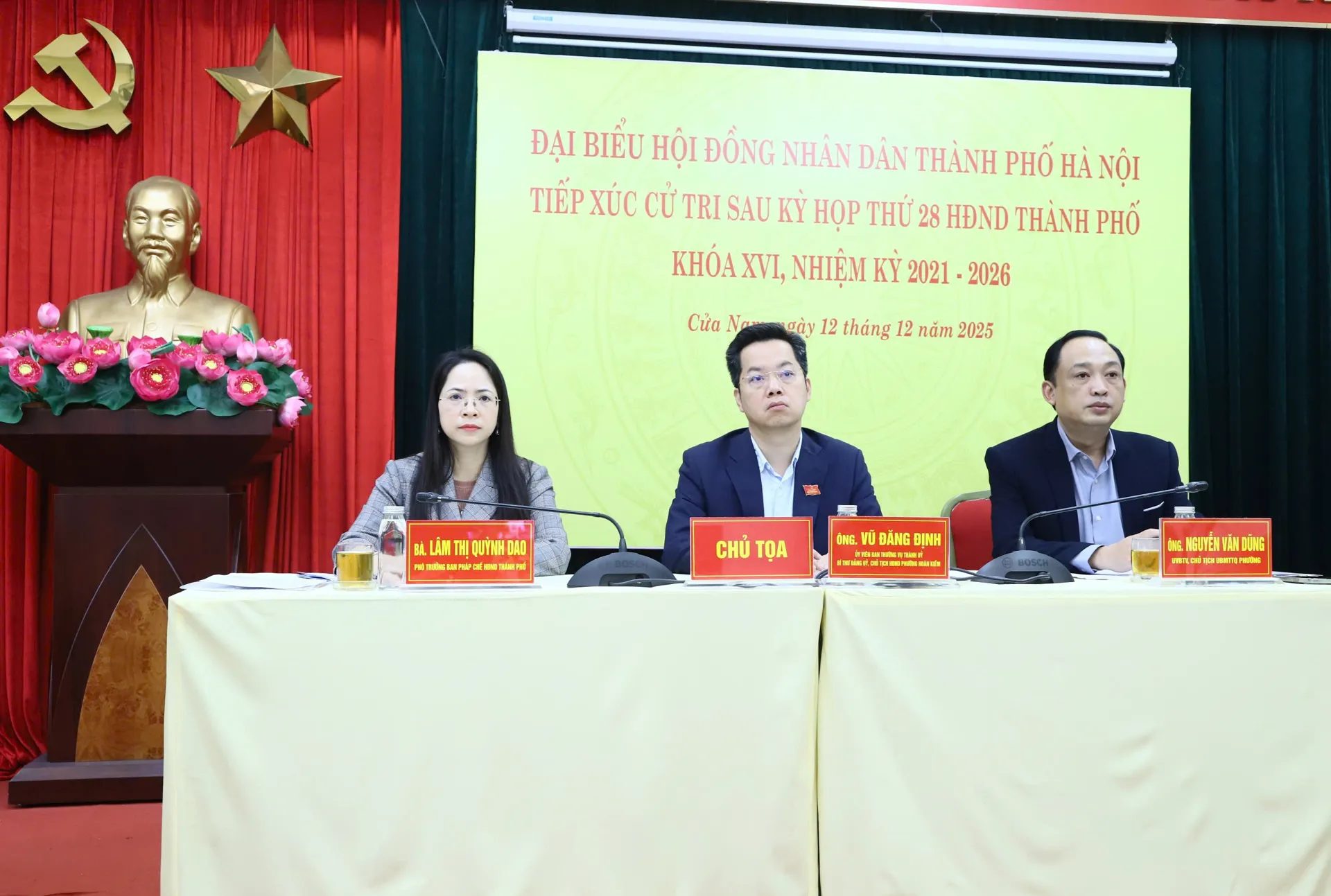 Tổ đại biểu số 02 HĐND Thành phố tiếp xúc cử tri sau Kỳ họp thứ 28