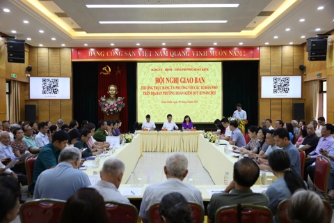 Phường Hoàn Kiếm tổ chức hội nghị giao ban với các Tổ dân phố trên địa bàn