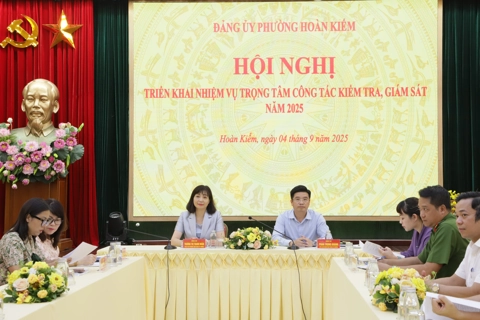 Phường Hoàn Kiếm: nâng cao chất lượng, hiệu quả công tác kiểm tra, giám sát của Đảng