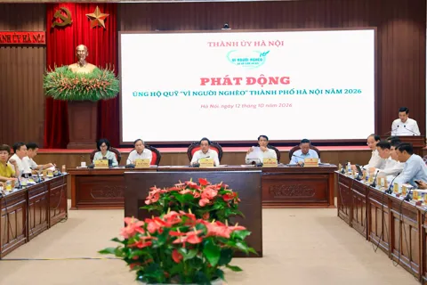 Thành ủy Hà Nội phát động ủng hộ Quỹ “Vì người nghèo” năm 2026