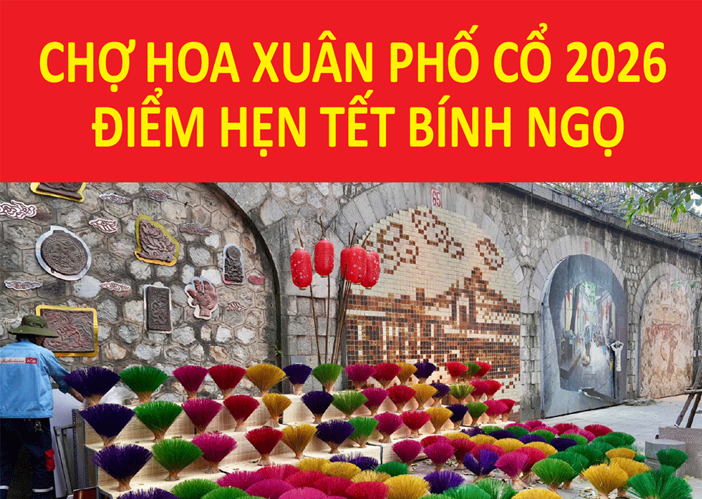 Chợ Hoa Xuân Phố Cổ 2026 - Điểm hẹn Tết Bính Ngọ