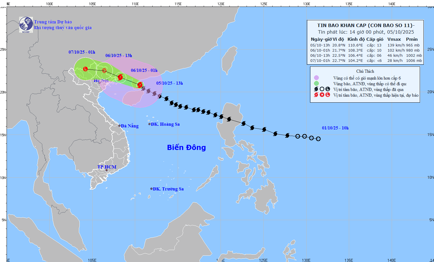 Bão số 11 Matmo giật cấp 16, cách Quảng Ninh 270km