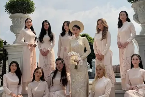 Lễ cưới xa hoa của con gái tỷ phú Johnathan Hạnh Nguyễn