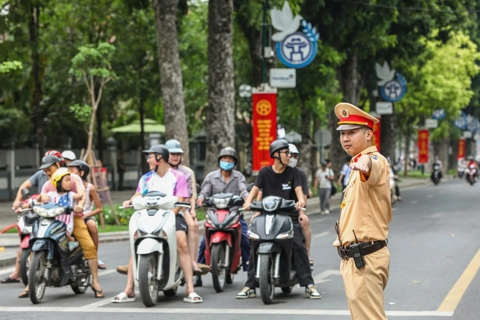Chi tiết thời gian thời gian cấm đường, tạm cấm và hạn chế phương tiện tại Hà Nội ngày 24/8