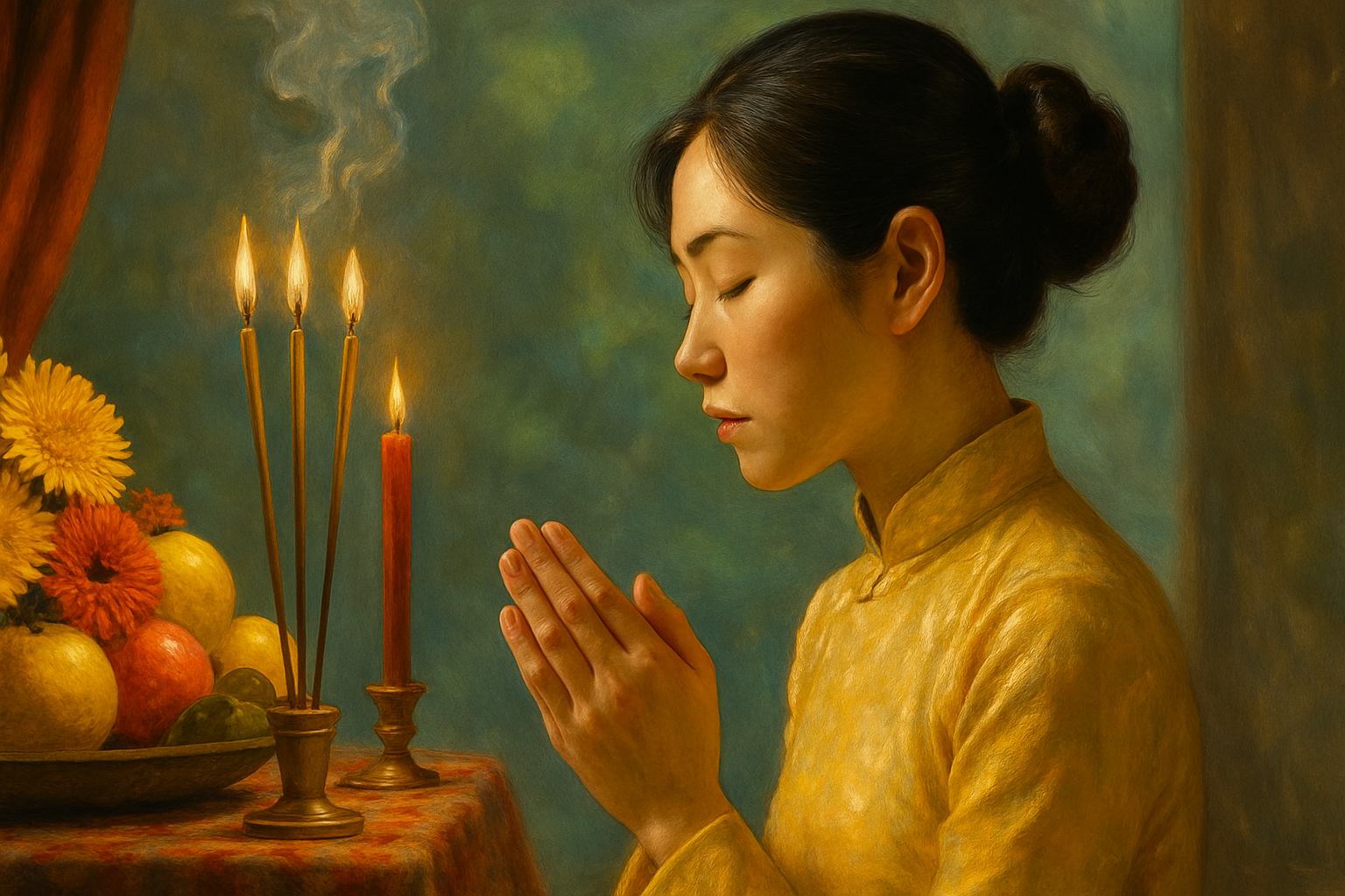 Văn khấn ngày rằm tháng 6 nhuận âm lịch Ất Tỵ 2025 theo truyền thống Việt Nam