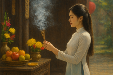 Văn khấn mùng 1 tháng 10 âm lịch 2025 chuẩn nhất theo truyền thống Việt Nam
