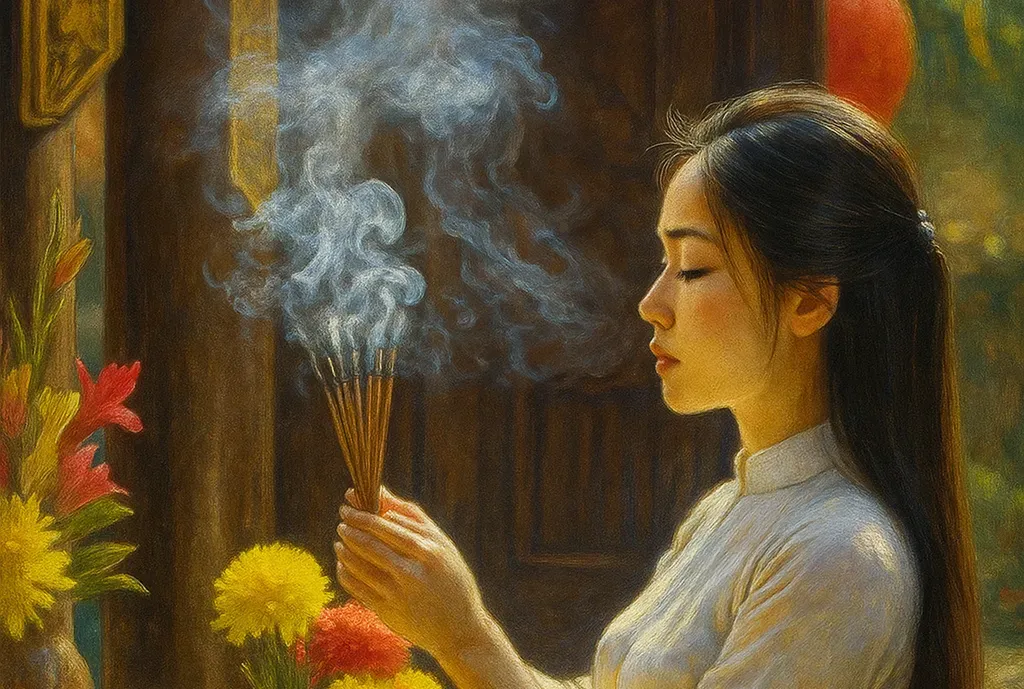 Văn khấn rằm tháng 9 âm lịch Ất Tỵ 2025 theo truyền thống Việt Nam