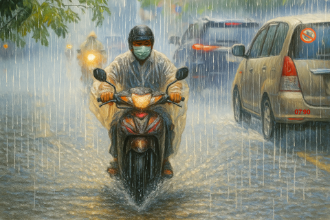 Thời tiết ngày 13/10/2025: Hà Nội và nhiều nơi mưa to ngày đầu tuần