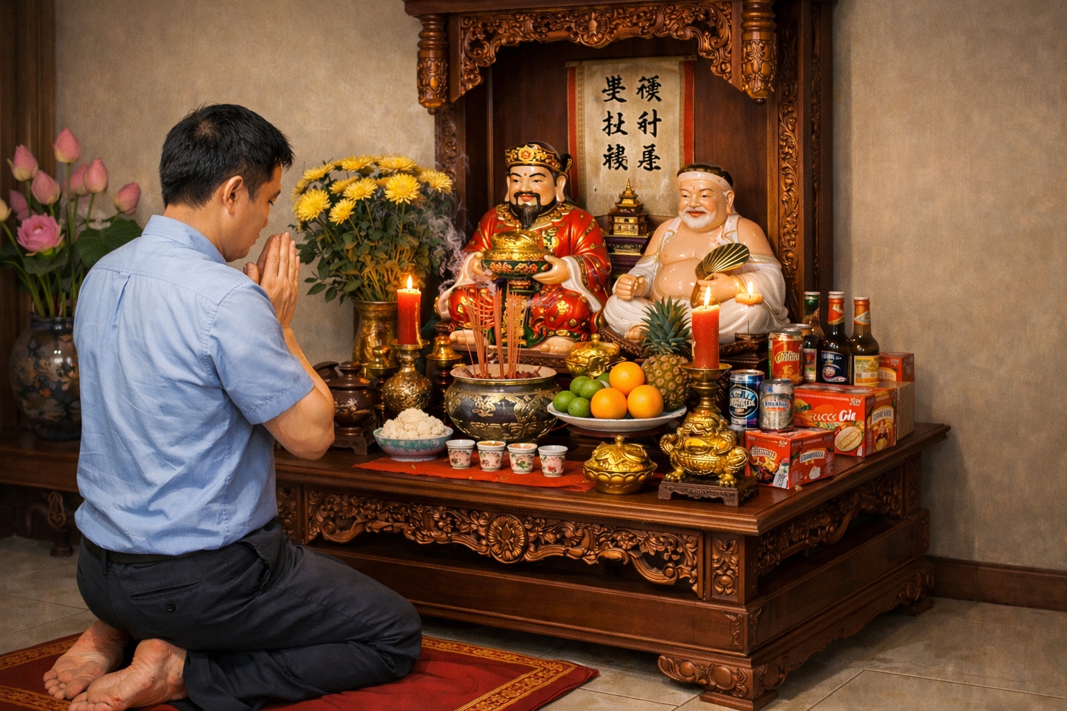 Văn khấn Thần tài mùng 1 tháng 11 âm lịch 2025 đầy đủ, chi tiết nhất