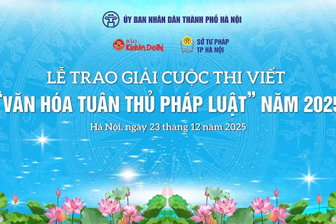 Trực tiếp: Lễ trao giải Cuộc thi viết “Văn hoá tuân thủ pháp luật” năm 2025