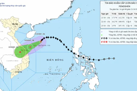 Bão số 12 Fengshen giật cấp 12, cách Đà Nẵng 450km, cảnh báo mưa lớn, ngập lụt tại nhiều địa phương