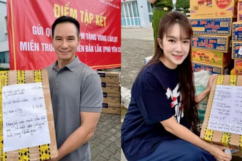 Nghệ sĩ Việt đến với bà con vùng lũ
