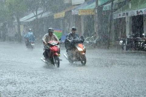 Cảnh báo mưa to xối xả khu vực nội thành Hà Nội