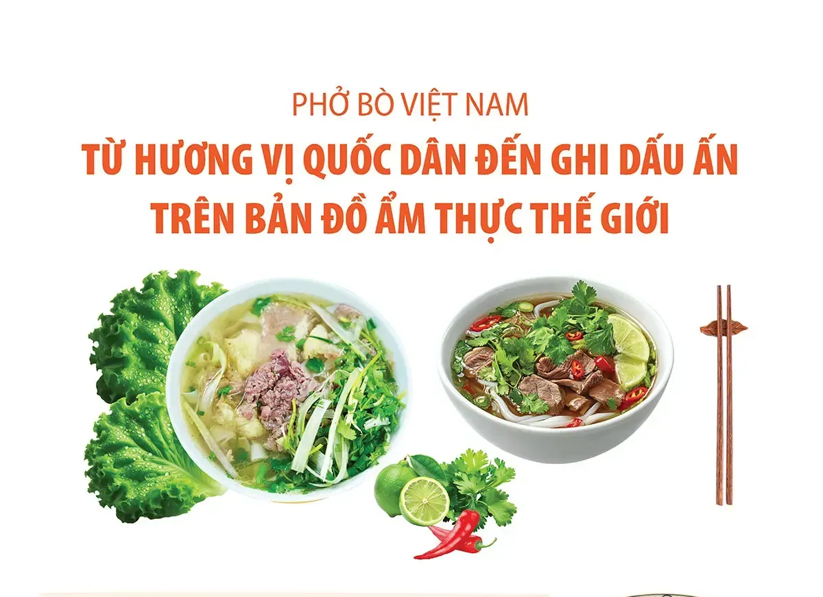 Phở bò Việt Nam: Từ hương vị quốc dân đến ghi dấu ấn trên bản đồ ẩm thực thế giới