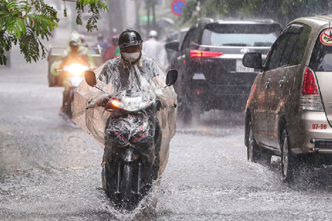 Dự báo thời tiết ngày 27/6/2025: Miền Bắc, Hà Nội mưa rào và dông
