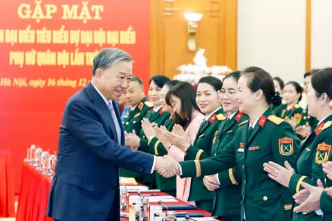 Tổng Bí thư Tô Lâm: Phấn đấu mỗi cá nhân phụ nữ Quân đội là một gương sáng