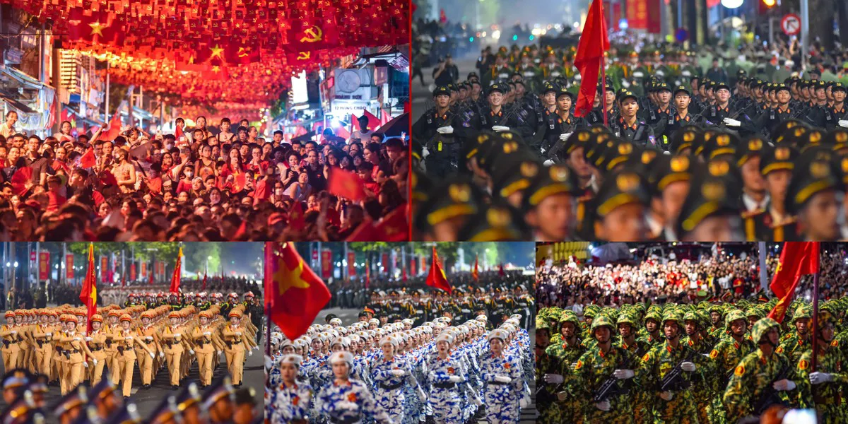 Trực tiếp: Tổng hợp luyện diễu binh, diễu hành lần 2 tại Quảng trường Ba Đình