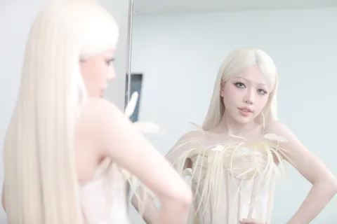 “Mỹ nhân tóc trắng” Phùng Khánh Linh đẹp ma mị, quyến rũ