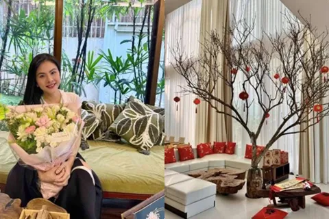 Cuộc sống trong biệt thự hàng nghìn mét vuông của Vân Trang