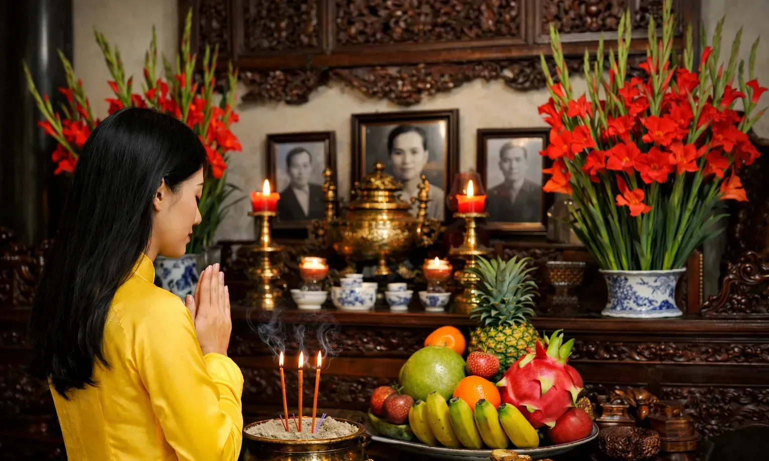 Văn khấn 30 Tết giao thừa 2026 chi tiết theo truyền thống Việt Nam
