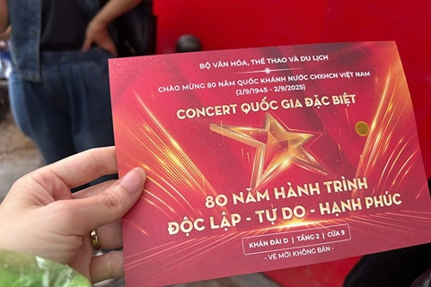Vé miễn phí concert quốc gia ở Mỹ Đình được rao bán giá cao ngất ngưởng