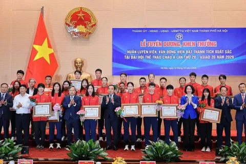 Hà Nội vinh danh huấn luyện viên, vận động viên đạt thành tích xuất sắc tại ASIAD 20