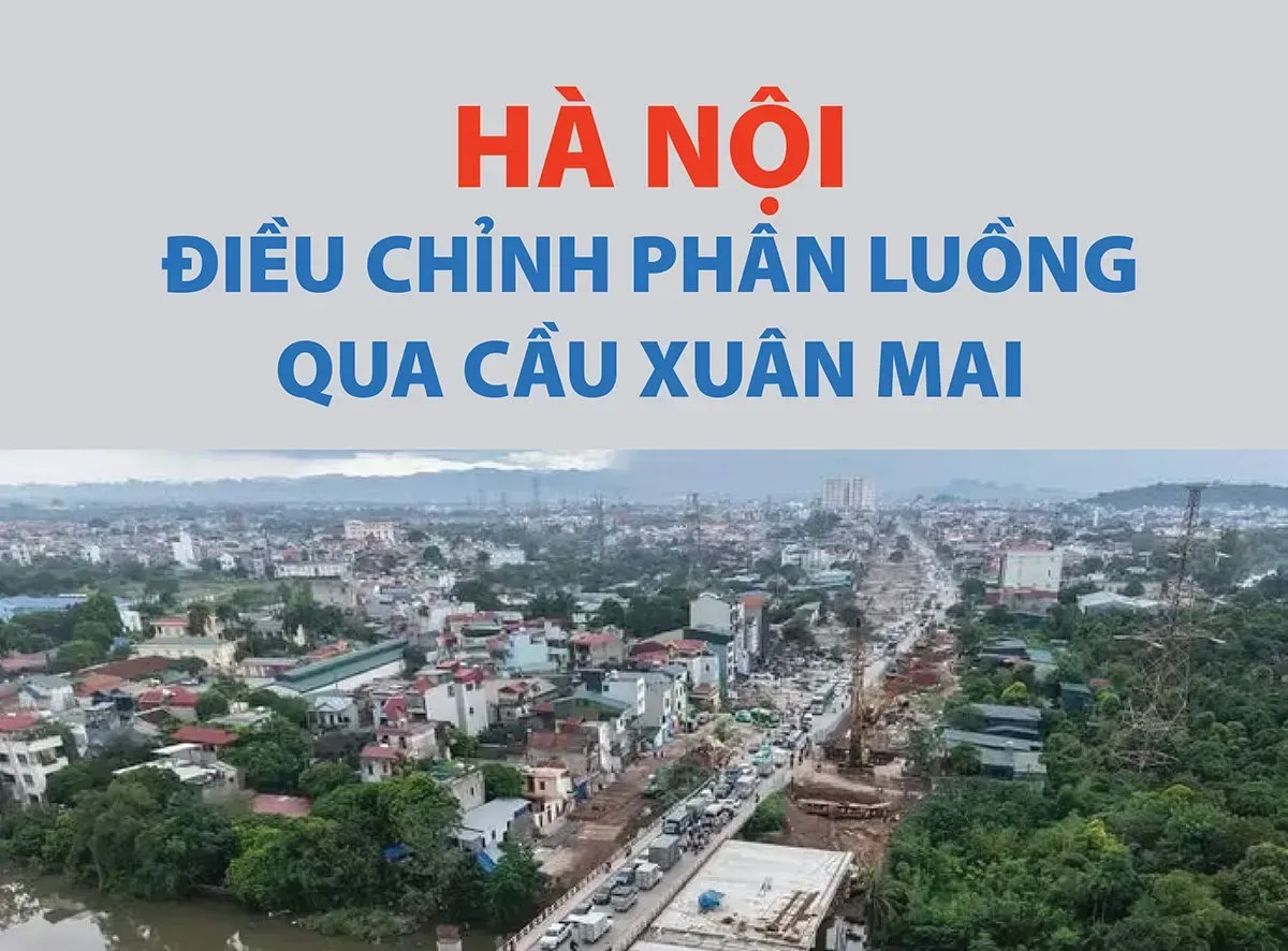 Hà Nội điều chỉnh phân luồng qua cầu Xuân Mai