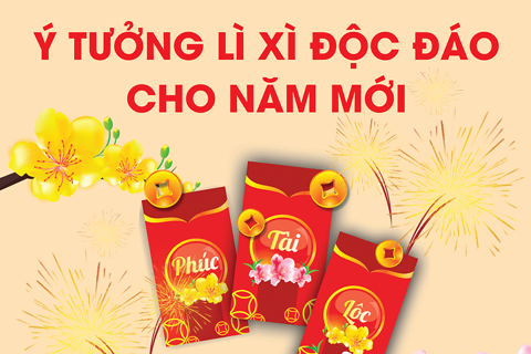 Các cách lì xì độc đáo cho dịp Tết Nguyên đán