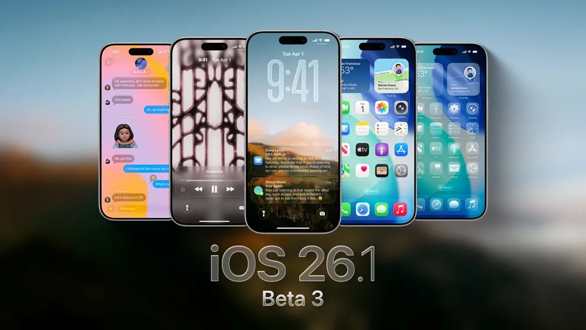 Apple chính thức phát hành iOS 26.1 beta 3